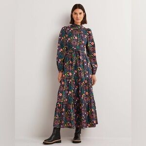 Boden mutton sleeve maxi dress